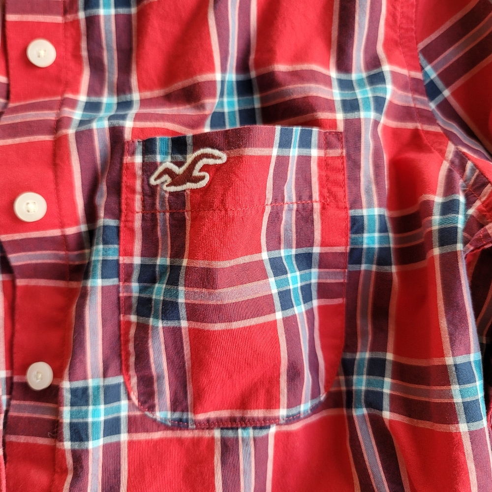 Hollister Plaid Button-up Shirt - size S - Picture 4 of 10